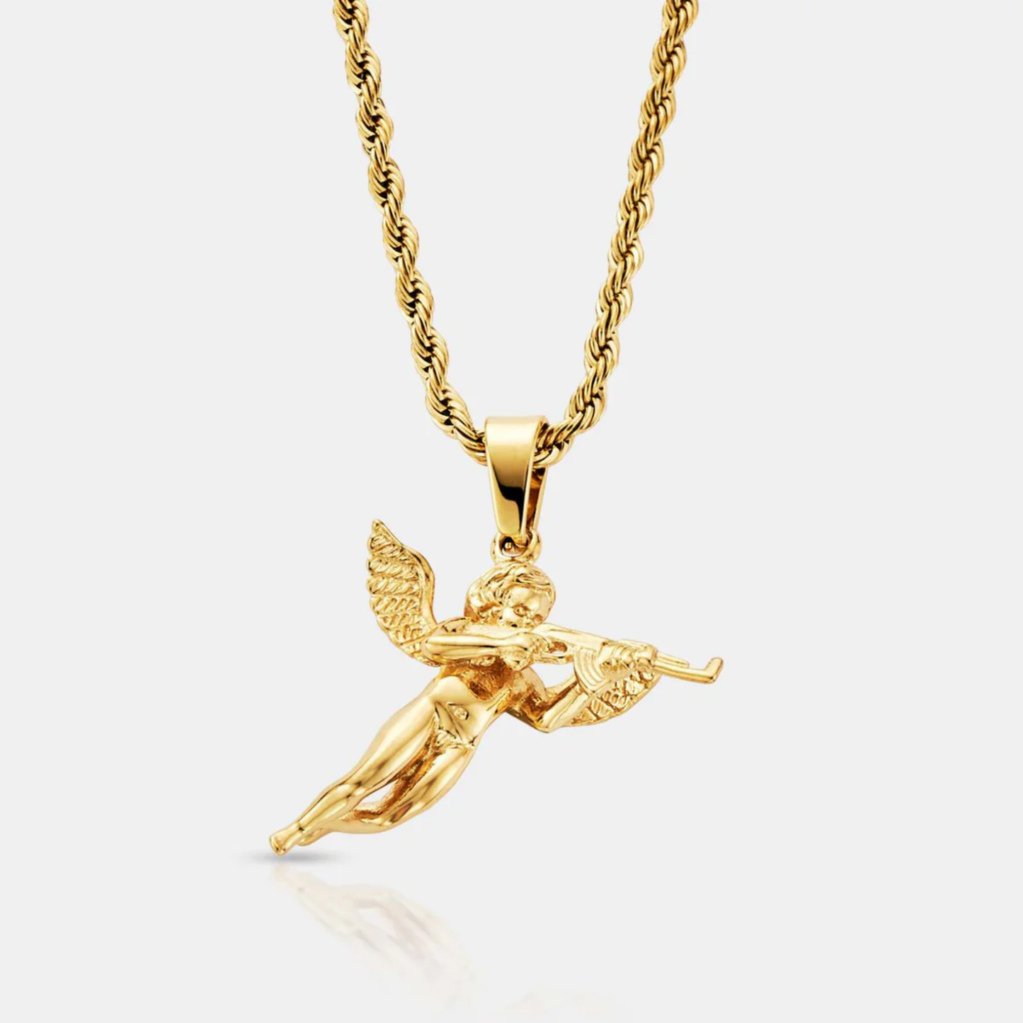Colgante Cupido Armado (ORO/PLATA)