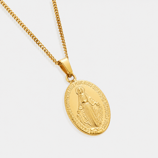 Colgante Virgen María (ORO/PLATA)