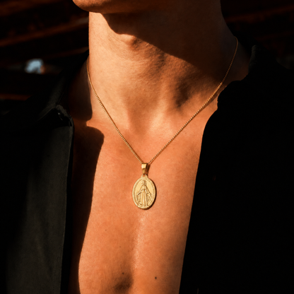 Colgante Virgen María (ORO/PLATA)
