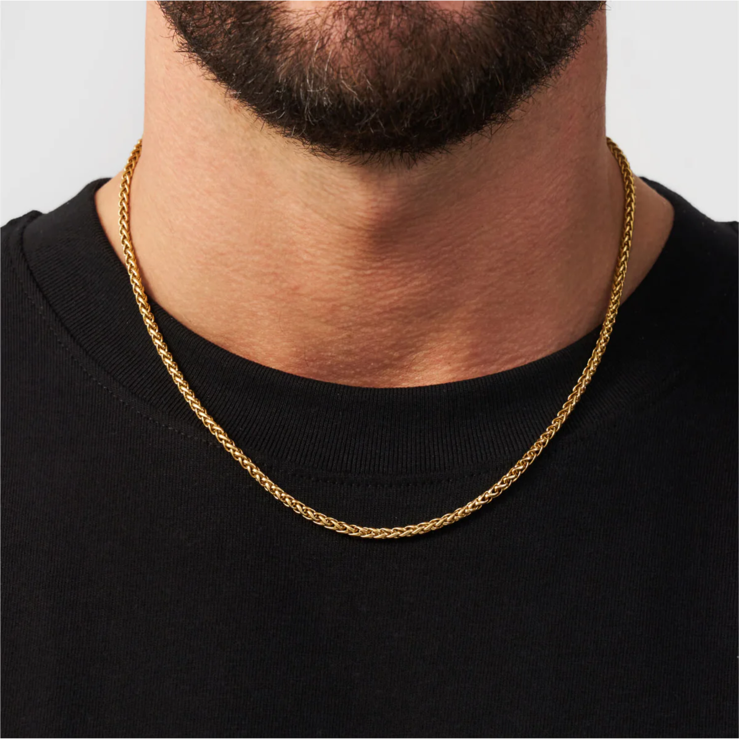 Cadena Wheat 3MM (ORO/PLATA)