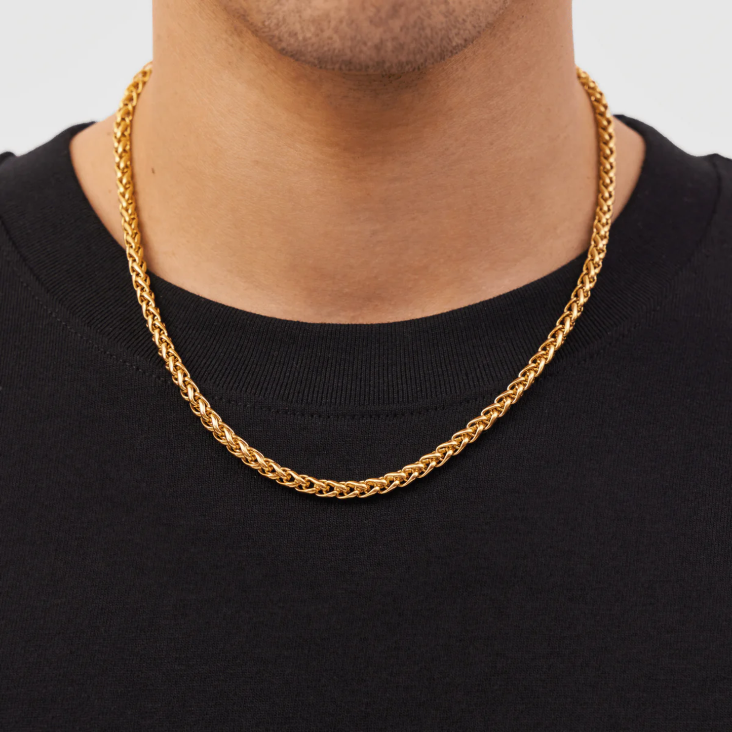 Cadena Wheat 5MM (ORO/PLATA)