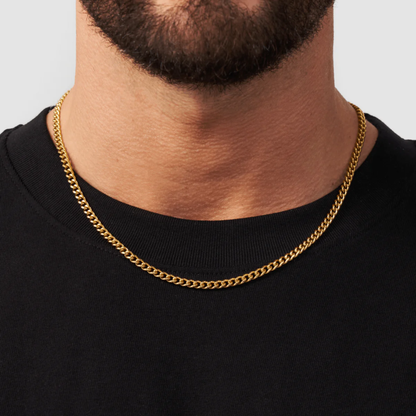 Cadena Cubana 3MM (ORO/PLATA)
