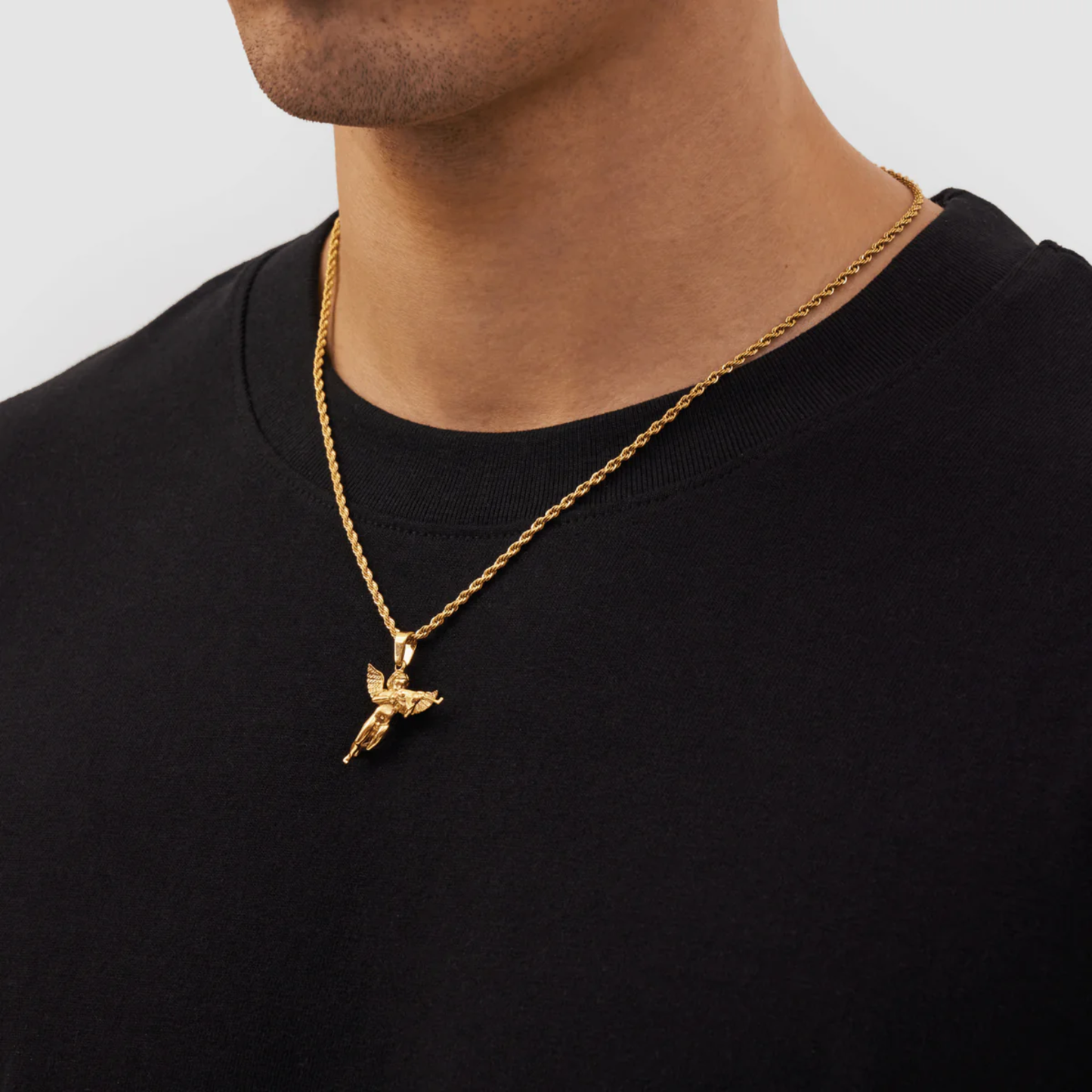 Colgante Cupido Armado (ORO/PLATA)