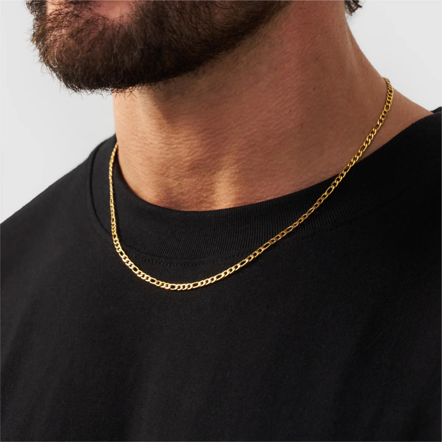 Cadena Figaro 3MM (ORO/PLATA)