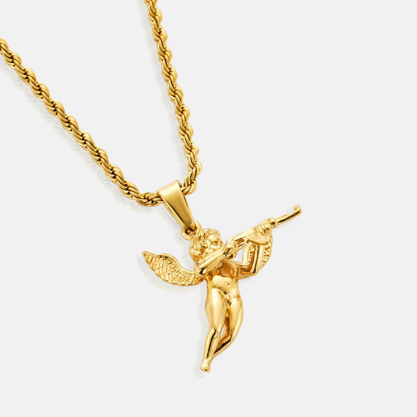 Colgante Cupido Armado (ORO/PLATA)