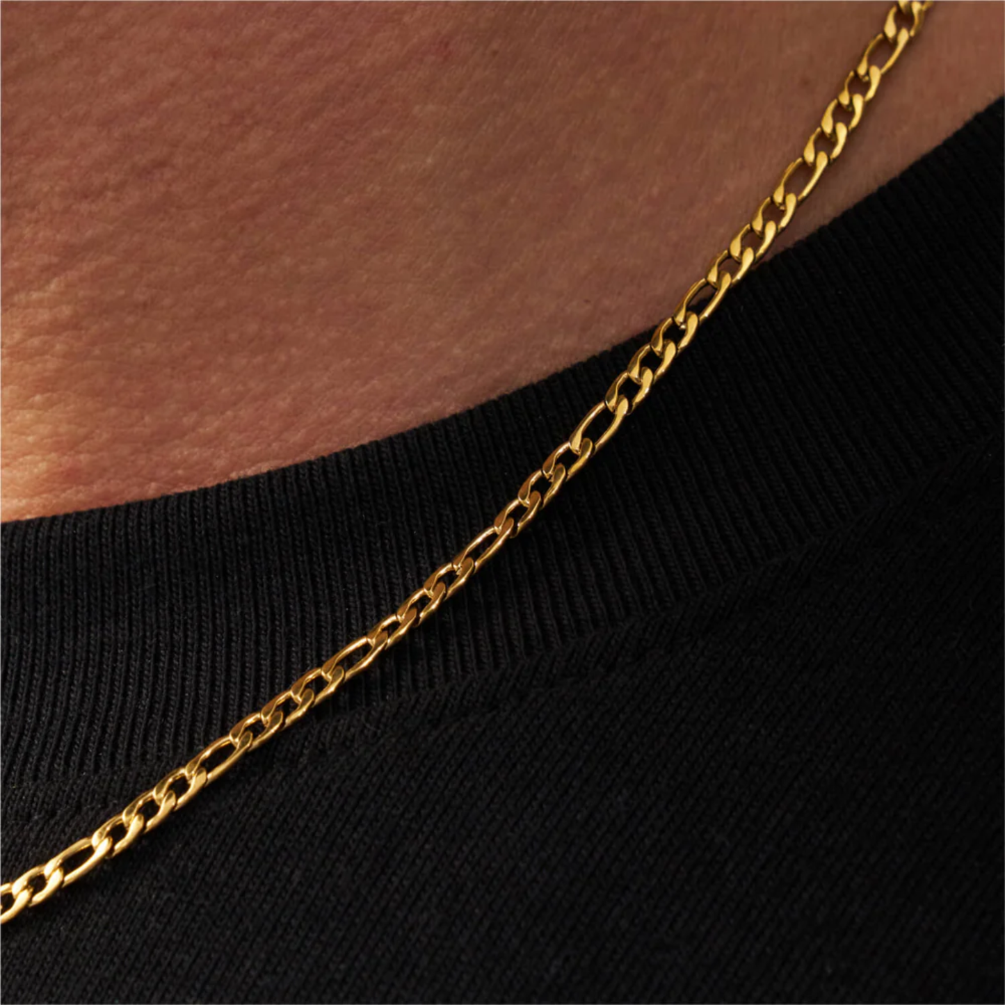 Cadena Figaro 3MM (ORO/PLATA)