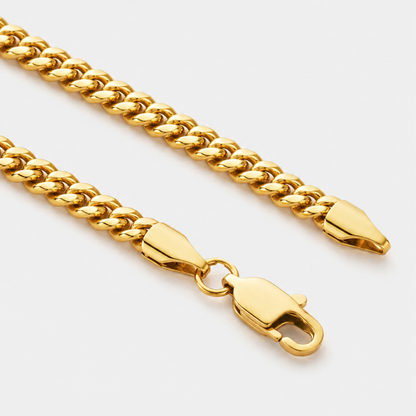 Cadena Cubana 5MM (ORO/PLATA)