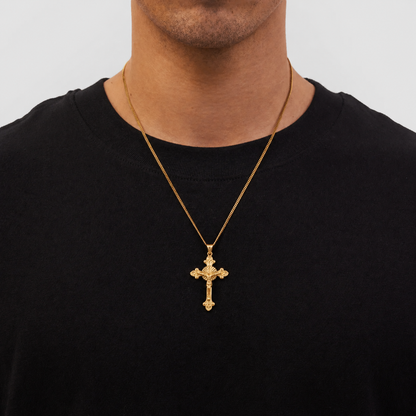 Colgante Crucifijo Relieve (ORO)