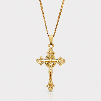 Colgante Crucifijo Relieve (ORO)