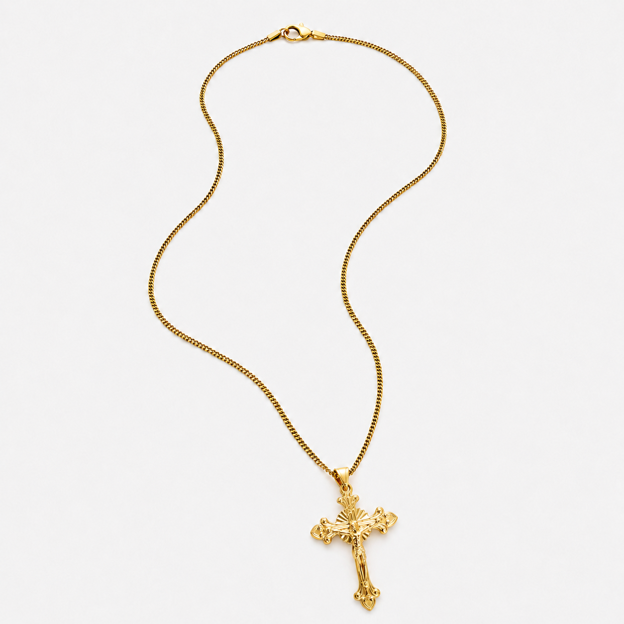 Colgante Crucifijo Relieve (ORO)