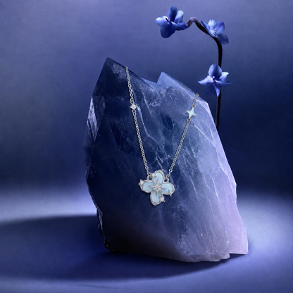 Cadena Trebol Iluminada (PLATA 925)