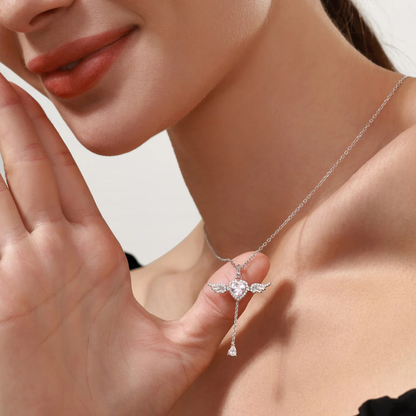 Collar Alas Corazon (PLATA925)