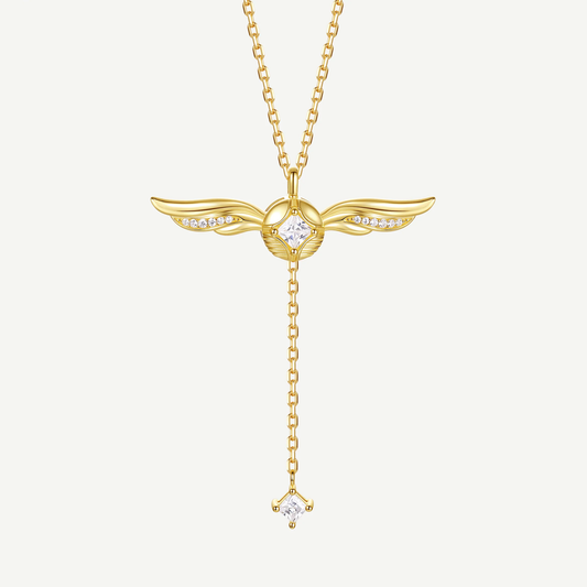 Collar Harry Potter Snitch Dorada (PLATA 925)