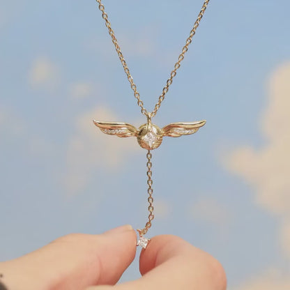 Collar Harry Potter Snitch Dorada (PLATA 925)